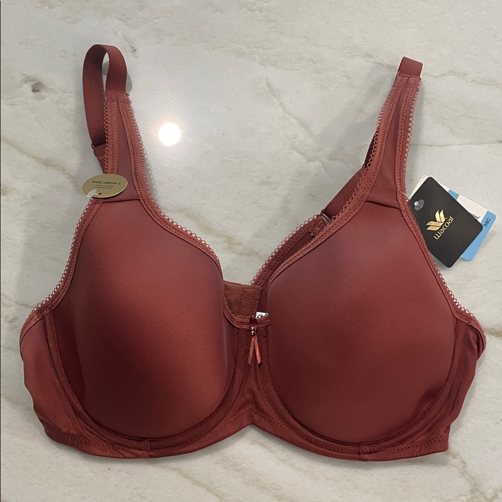 Wacoal Full Coverage Underwire Bra in Deep Wine